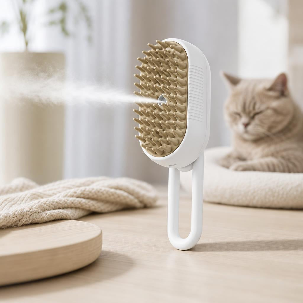 Brosse à vapeur anti-poils pour chat et chien • Miaowli